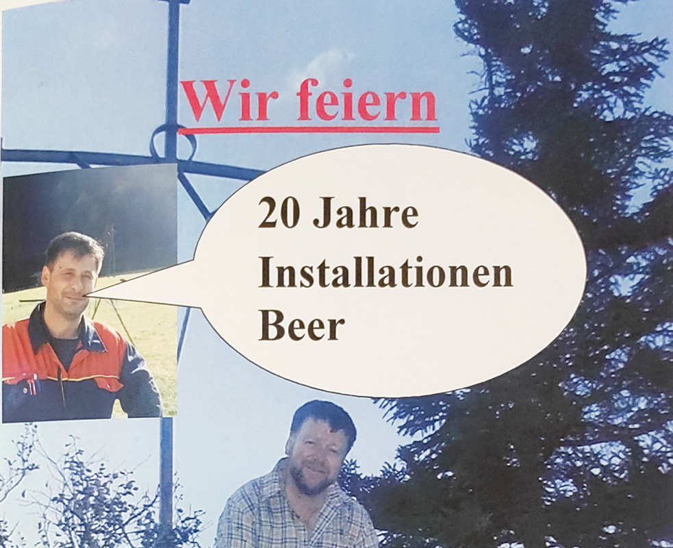 20 Jahre Installationen Beer